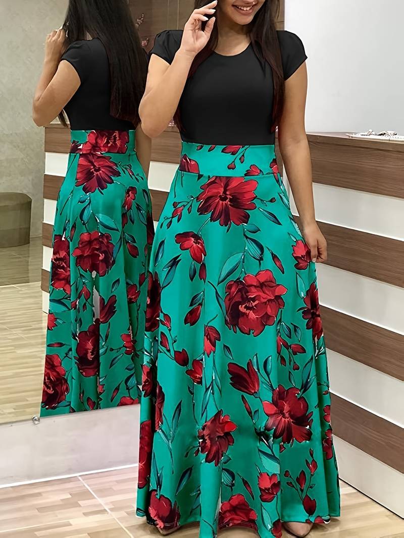 Maxi-jurk met bloemenprint