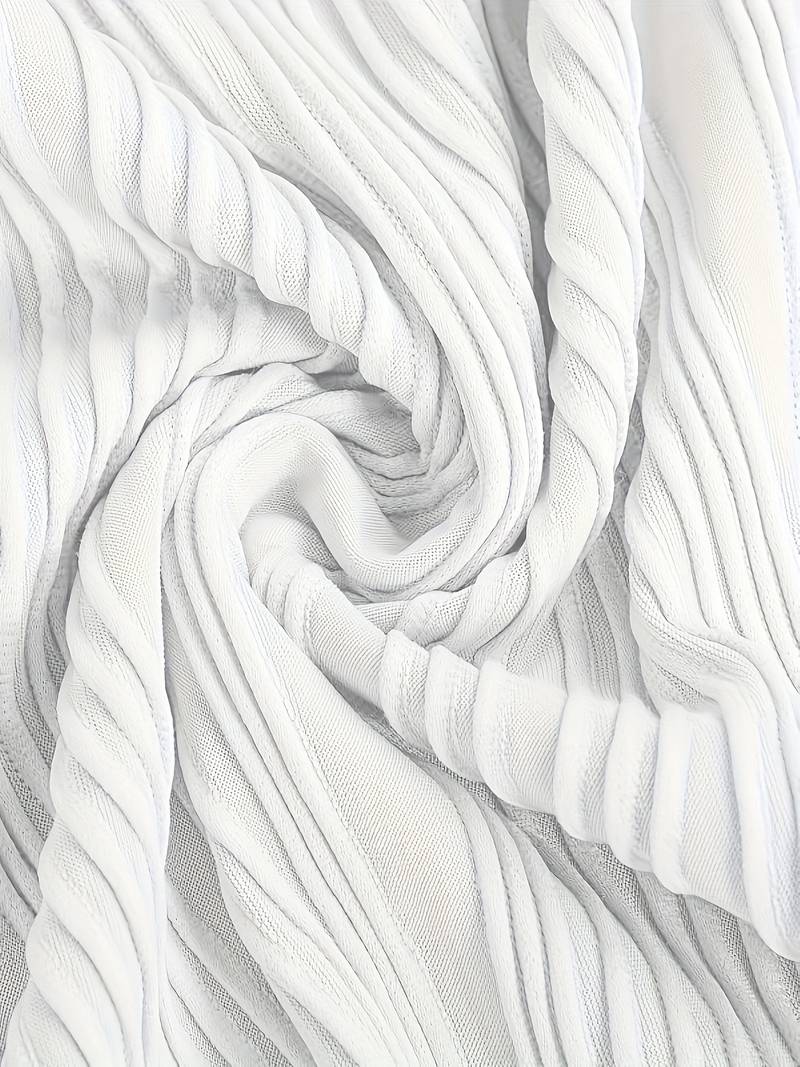 Golvende, gestructureerde casual jurk