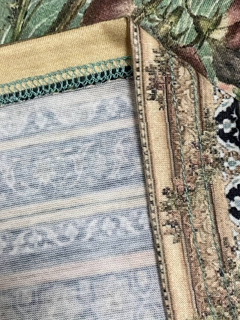 Jurk met ronde hals en bloemenprint