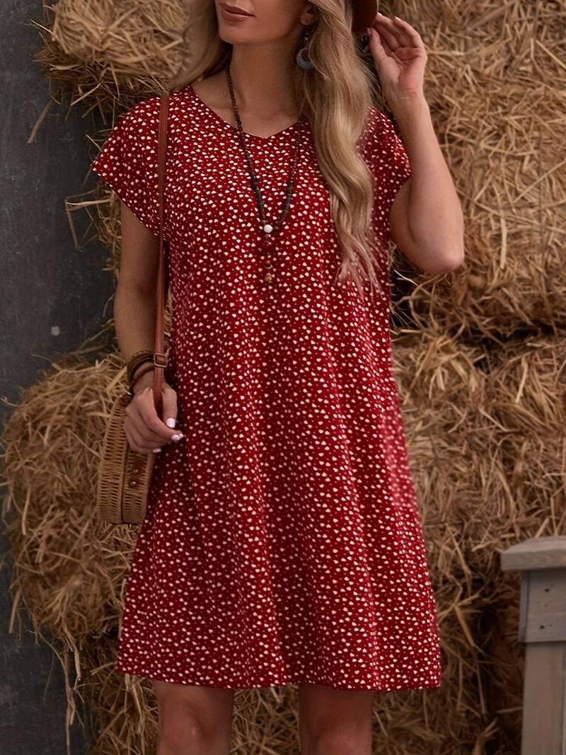 Confetti hart mini jurk