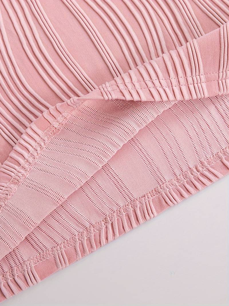 Golvende, gestructureerde casual jurk