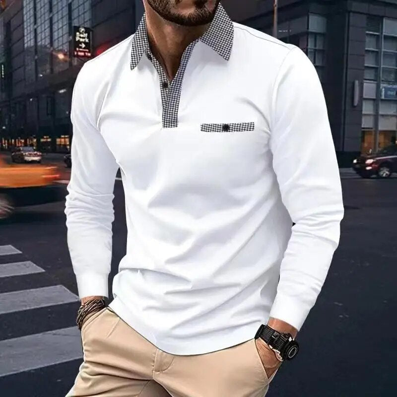 Joey Poloshirt Met Lange Mouwen