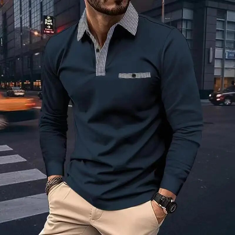 Joey Poloshirt Met Lange Mouwen