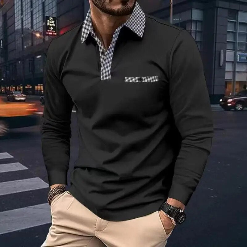 Joey Poloshirt Met Lange Mouwen