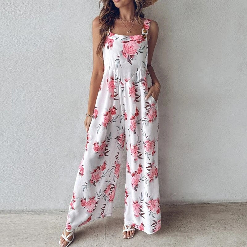 Jumpsuit met zomerse bloemenprint voor dames