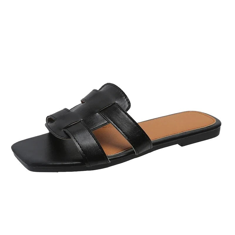 Platte sandalen met zachte zool voor dames