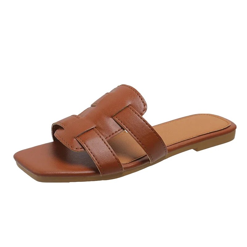 Platte sandalen met zachte zool voor dames