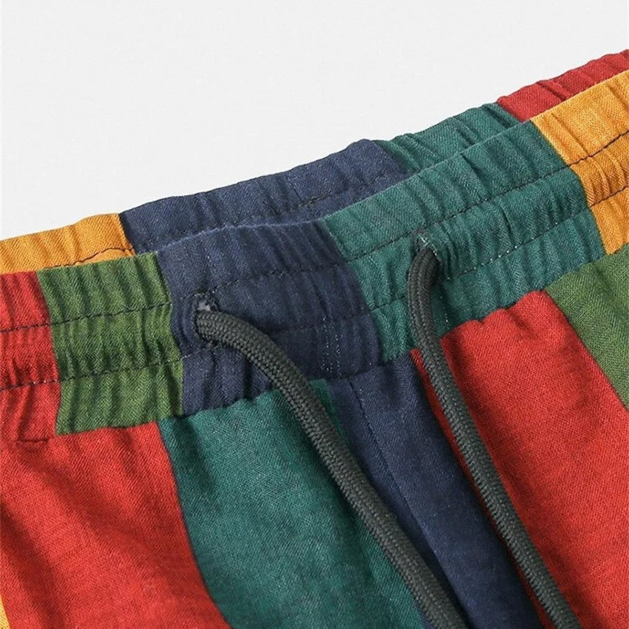 Gestreept shirt met korte mouwen en korte broek