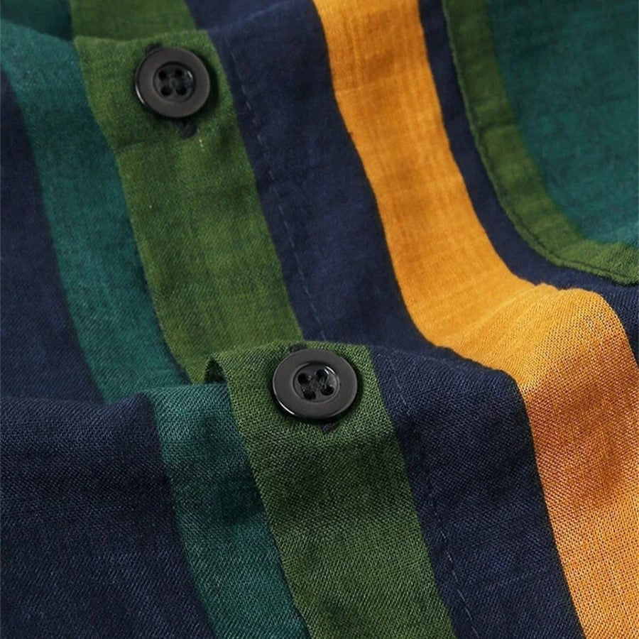 Gestreept shirt met korte mouwen en korte broek