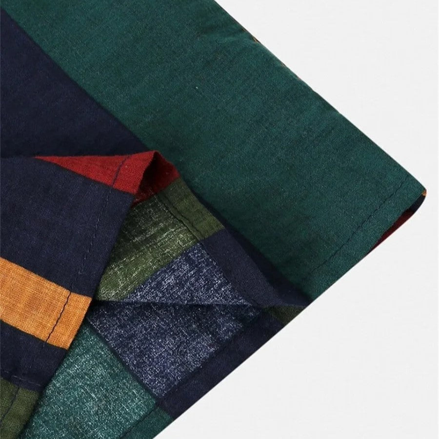 Gestreept shirt met korte mouwen en korte broek