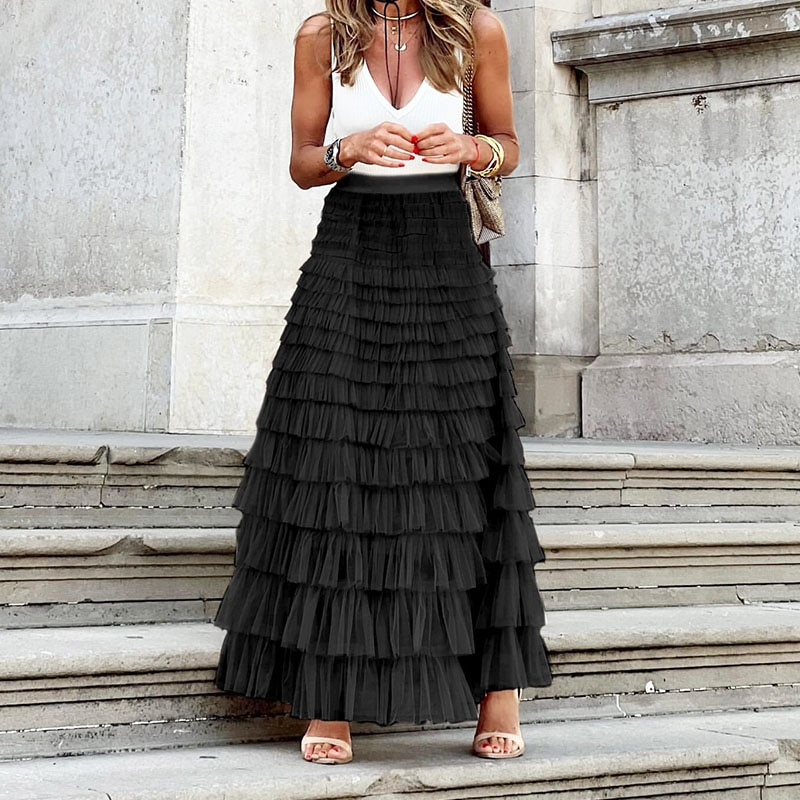 Elegante geplooide rok