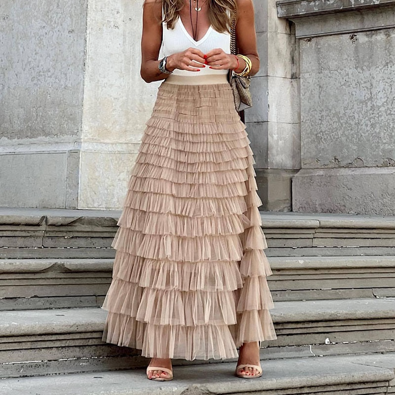 Elegante geplooide rok