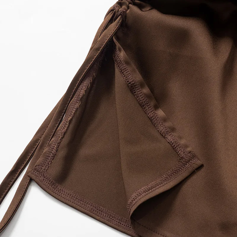 Asymmetrische bodycon mini jurk met plooien