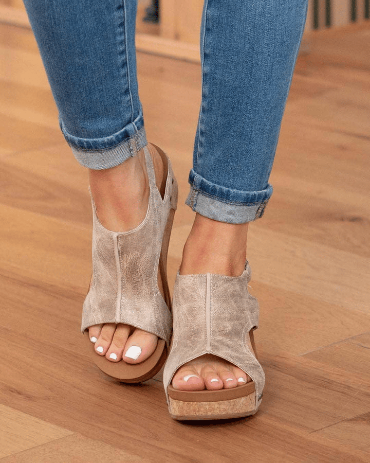 Gwendolien | Comfy Sandalen met middelhoge hak