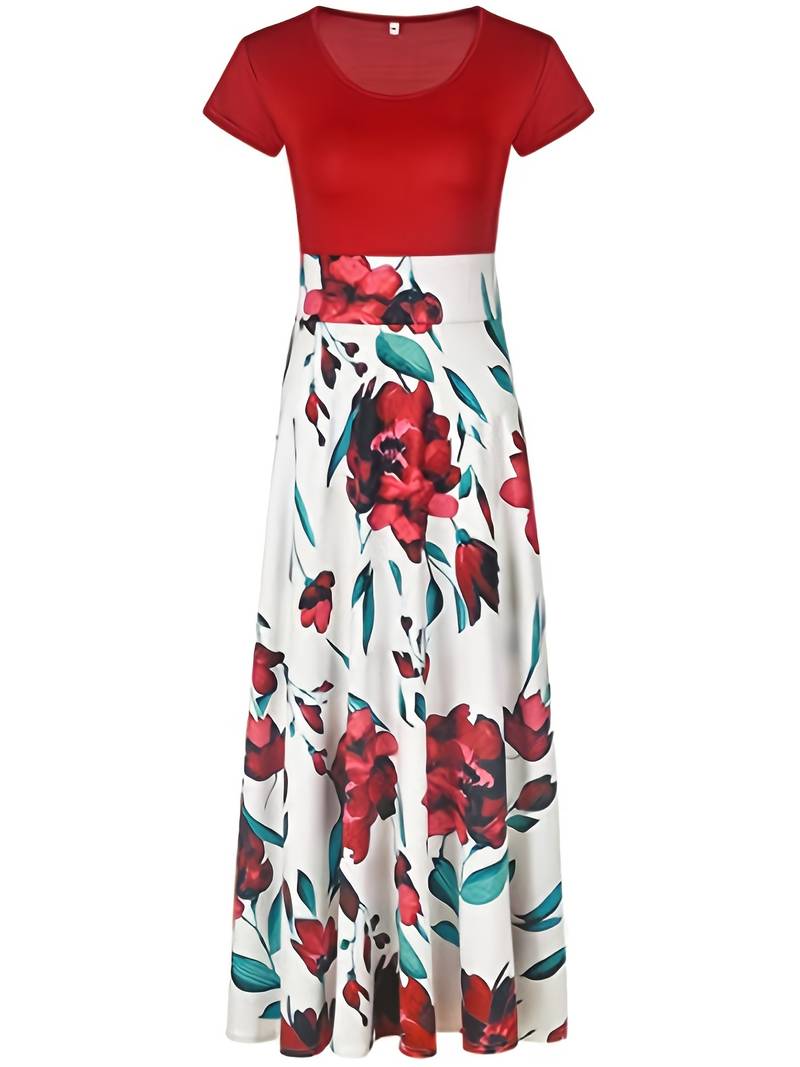 Maxi-jurk met bloemenprint