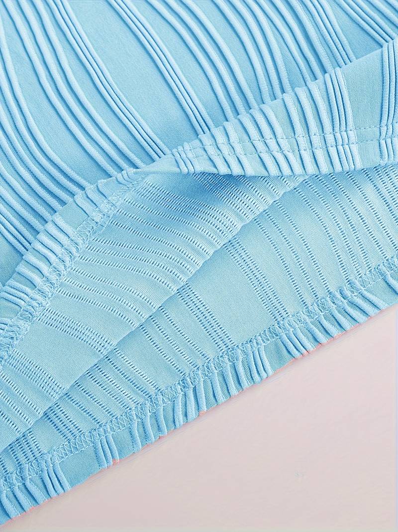 Golvende, gestructureerde casual jurk