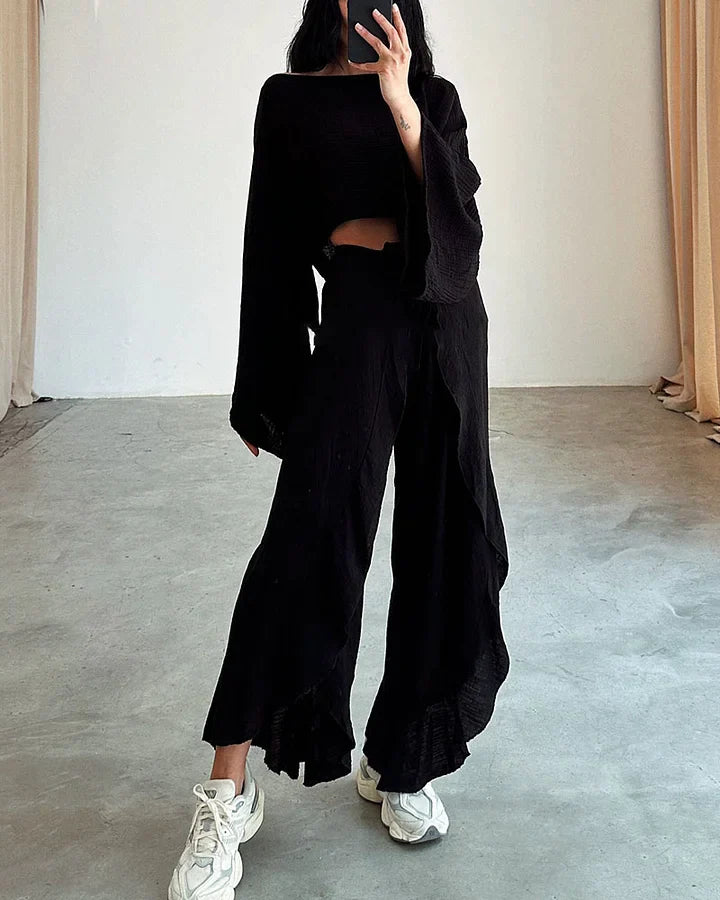 Liora | Comfy Casual stropdasset met split