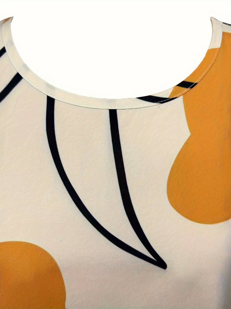 Losvallende jurk met bloemenprint