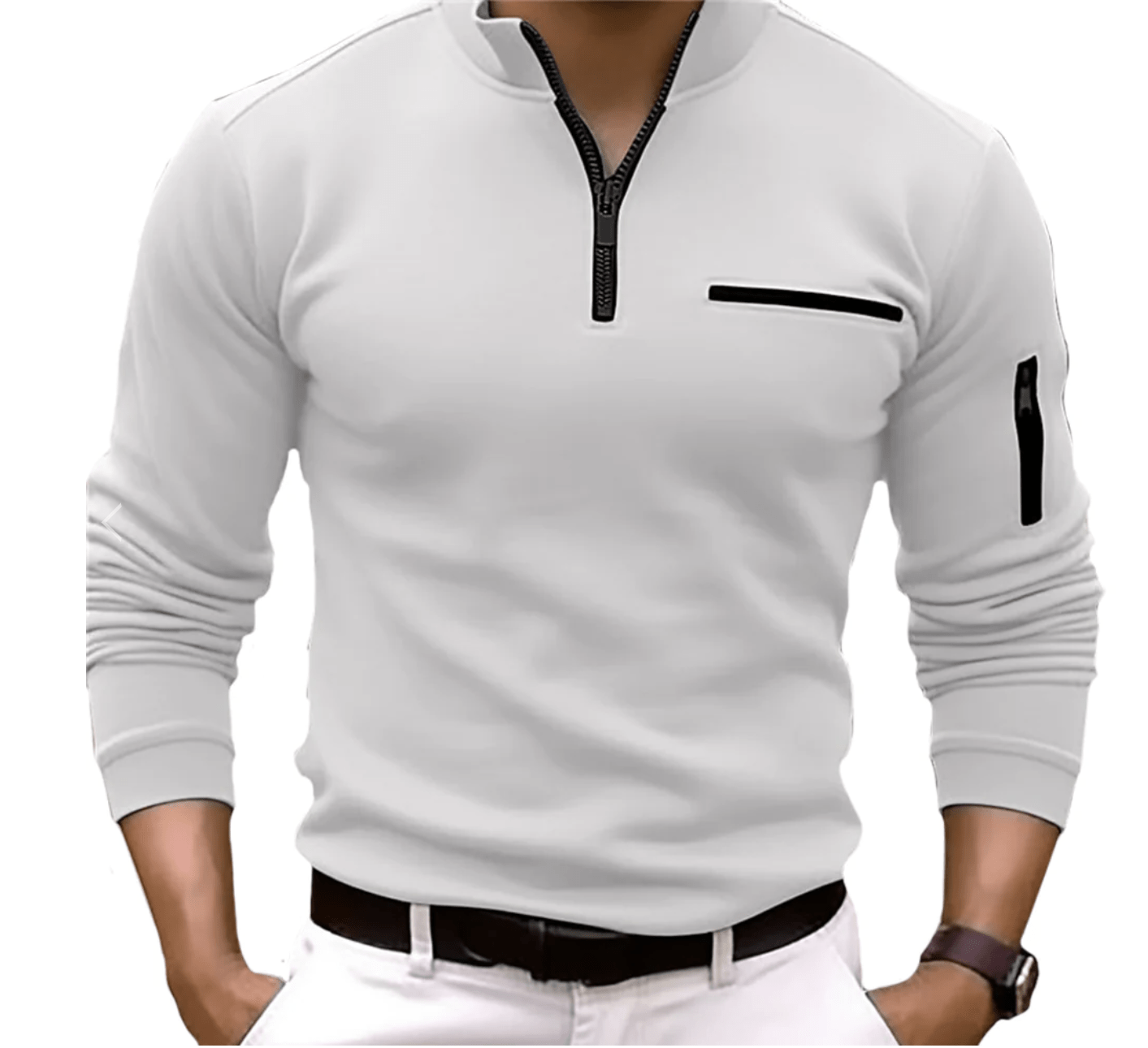 Paolo Romano | Sweatshirt met kwartrits