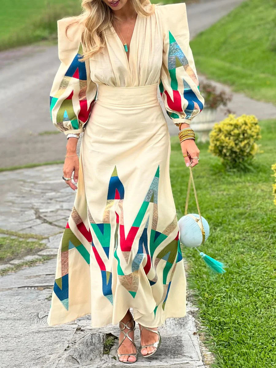 Daelise | Elegant Bedrukte patchwork set