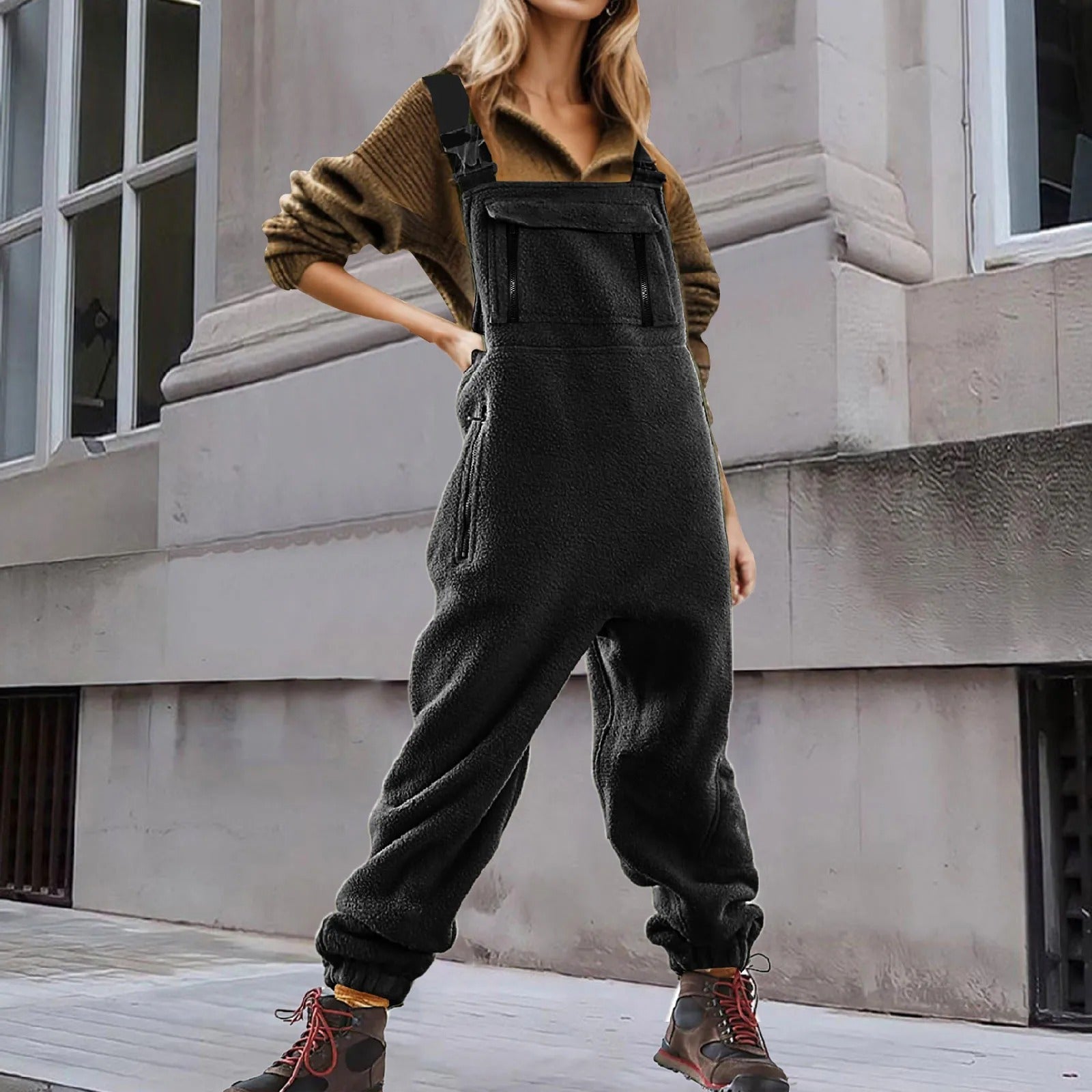 Warme jumpsuit voor vrouwen casual jumpsuit