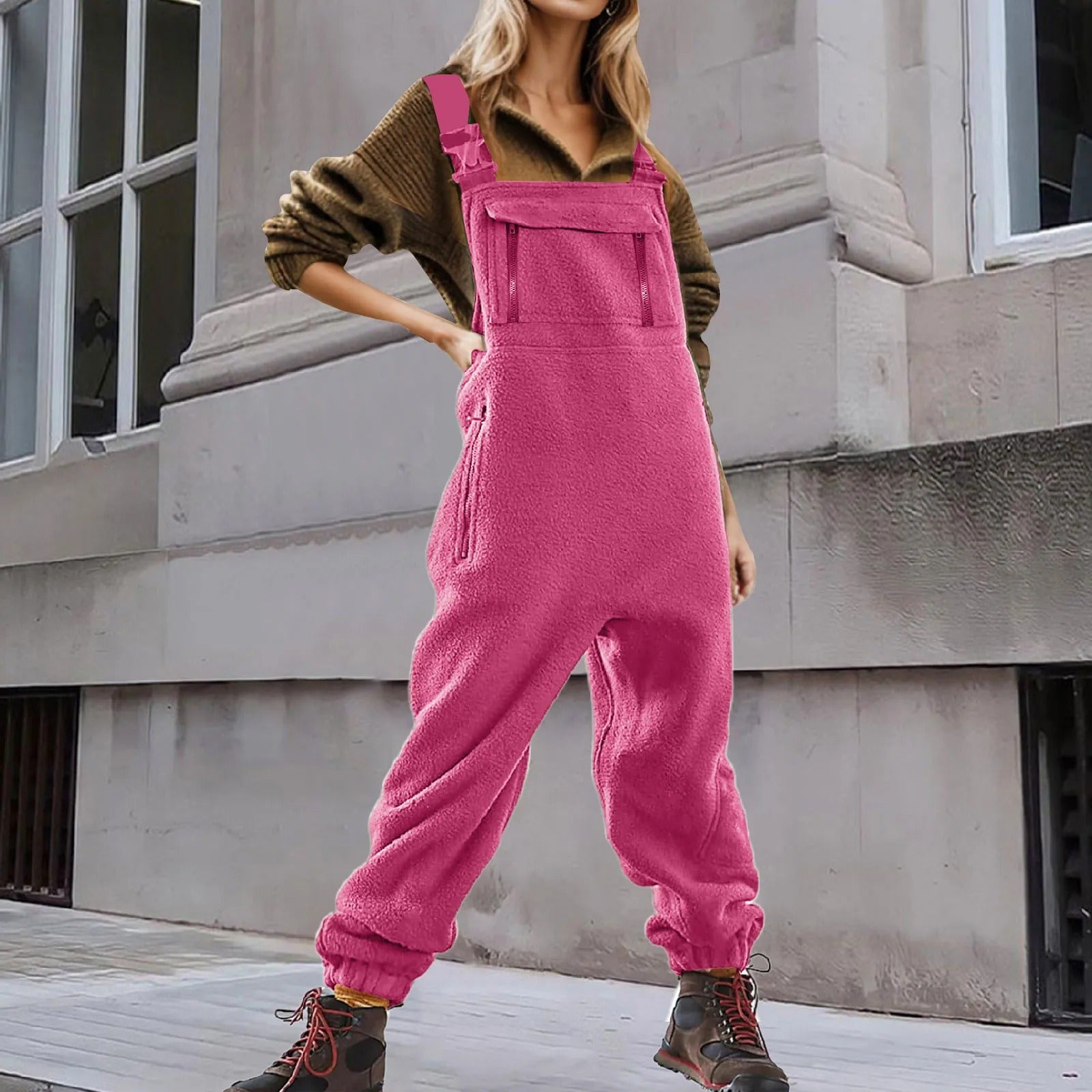 Warme jumpsuit voor vrouwen casual jumpsuit