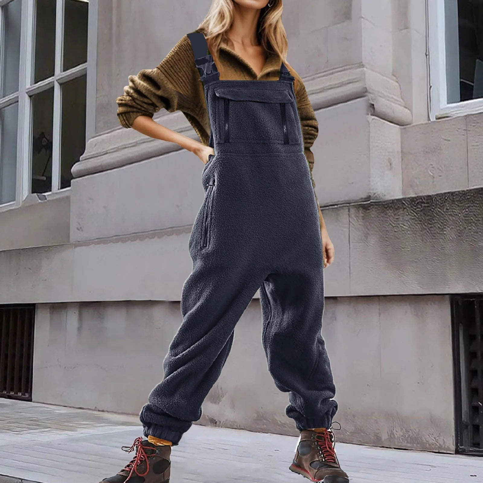 Warme jumpsuit voor vrouwen casual jumpsuit