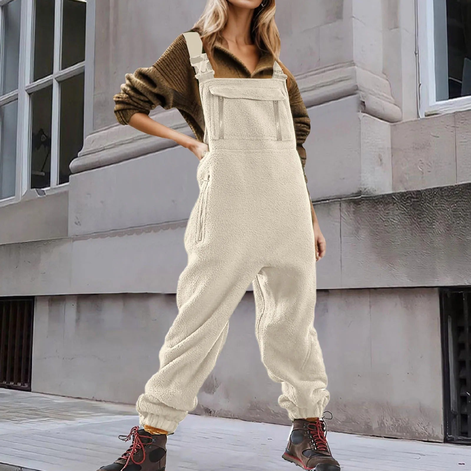 Warme jumpsuit voor vrouwen casual jumpsuit