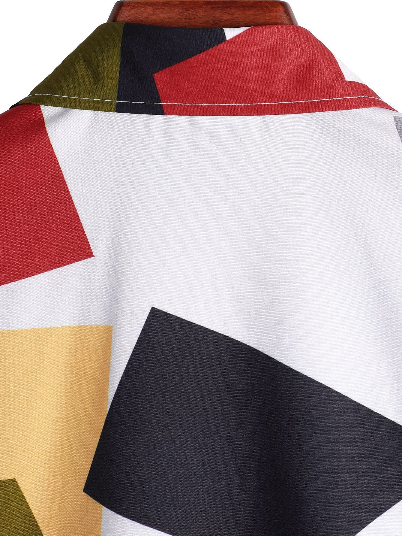 Geometrisch Overhemd met Knoopsluiting