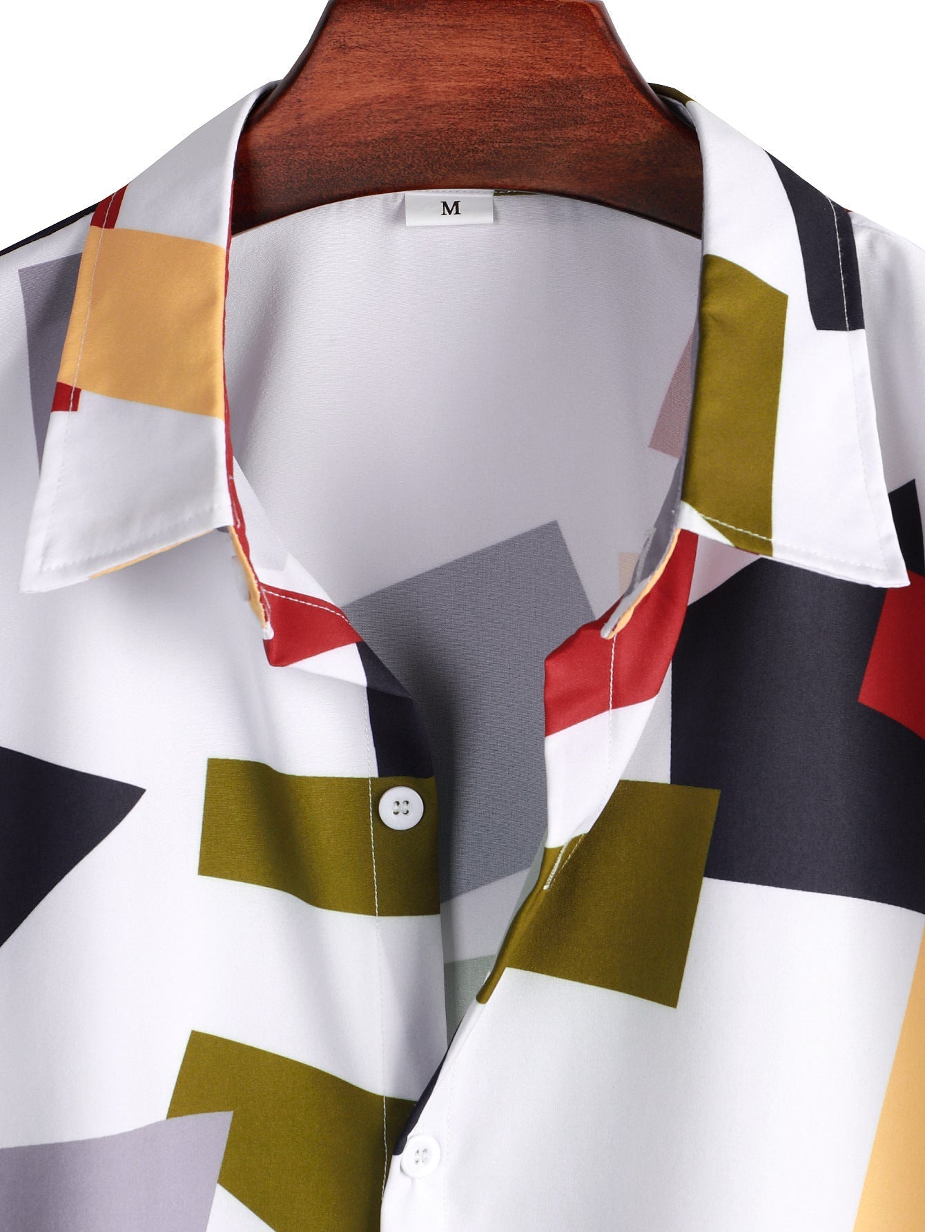 Geometrisch Overhemd met Knoopsluiting