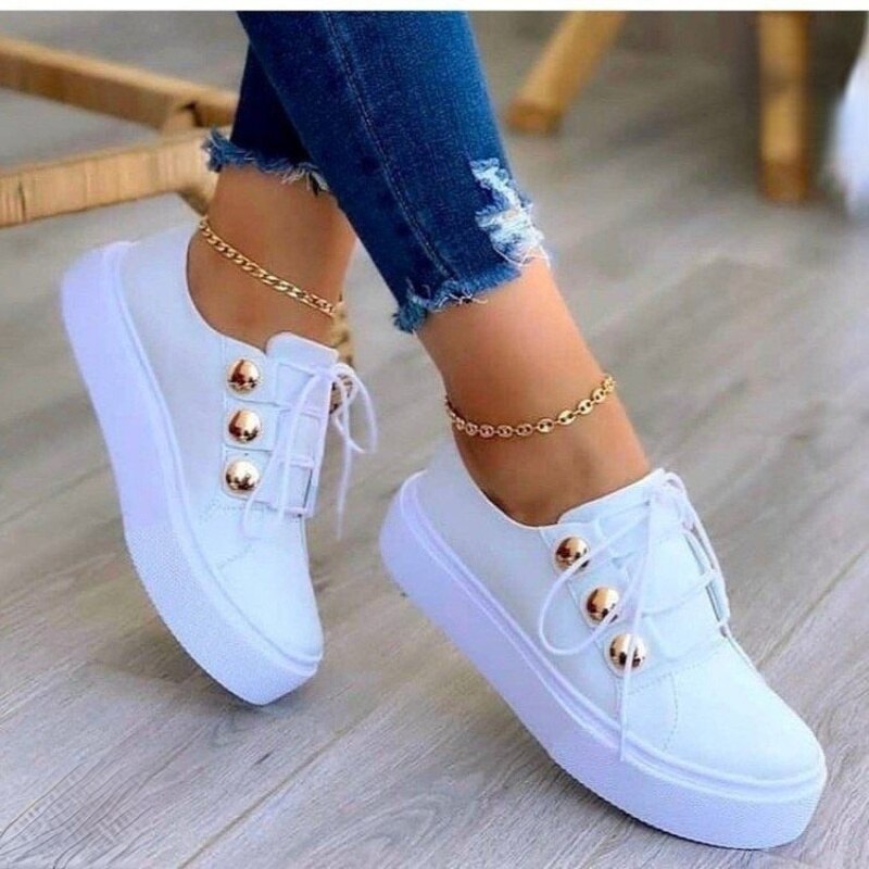 Elegante en kleurrijke sneakers voor dames - 100% leer