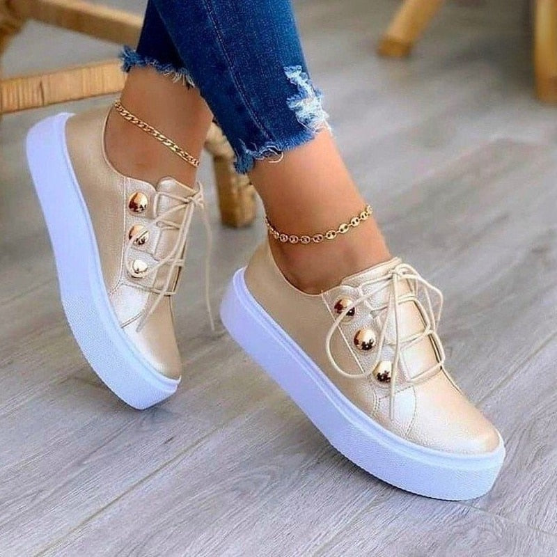Elegante en kleurrijke sneakers voor dames - 100% leer