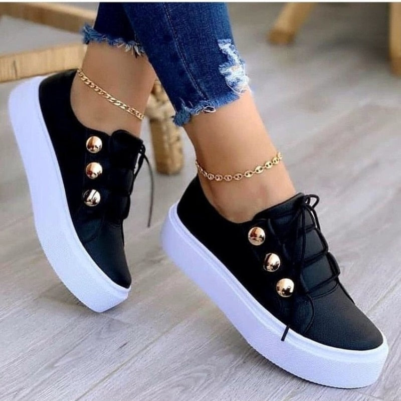 Elegante en kleurrijke sneakers voor dames - 100% leer