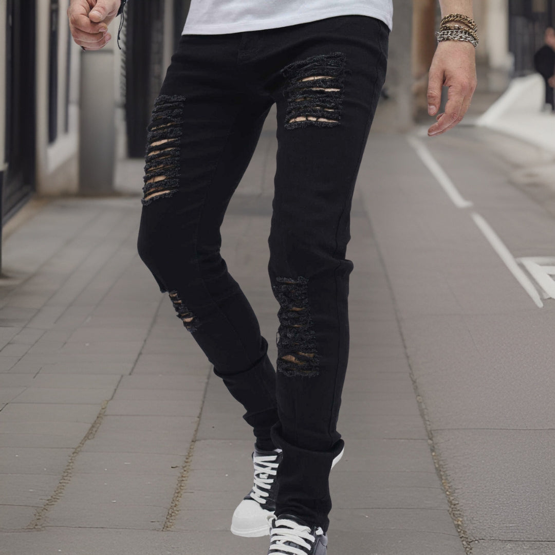 Albert™ Jeans broek in gescheurd denim van hoge kwaliteit