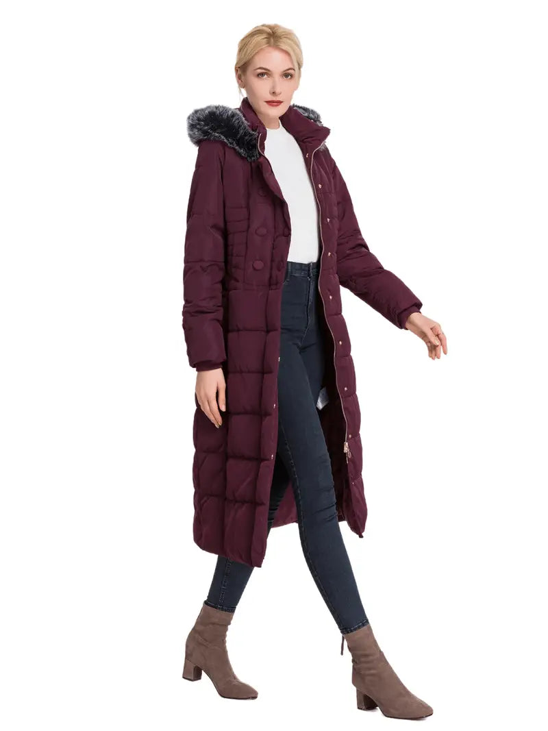 Buxller™ jas met knoopsluiting en capuchon