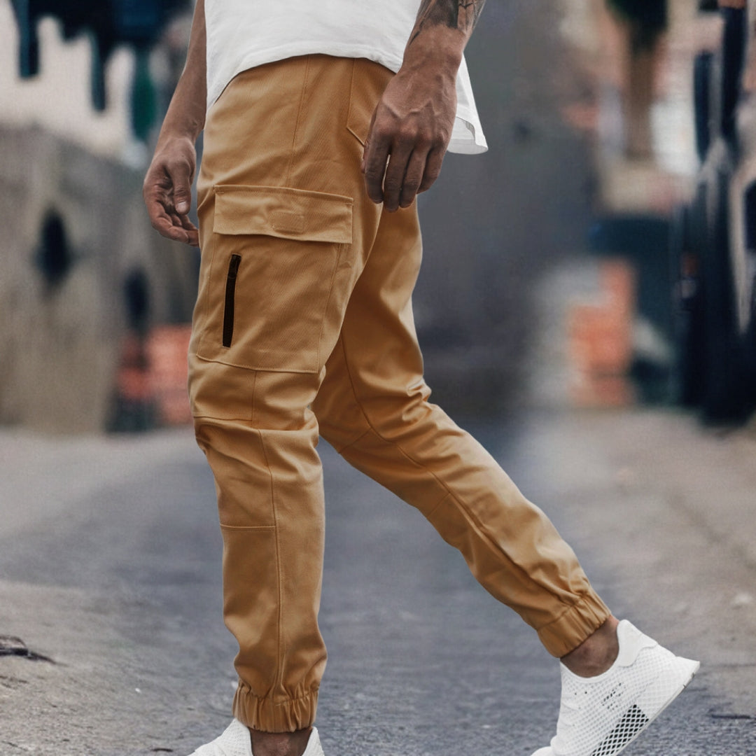 Zacharias™ - Stijlvolle cargo broek met een slanke pasvorm