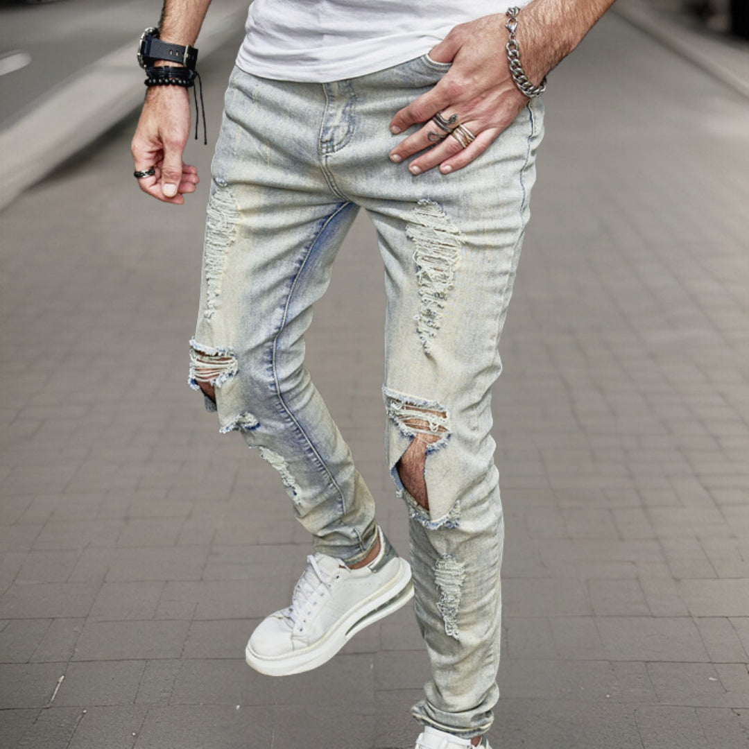 Broek van Maurice™ Jeans in gescheurd denim van hoge kwaliteit