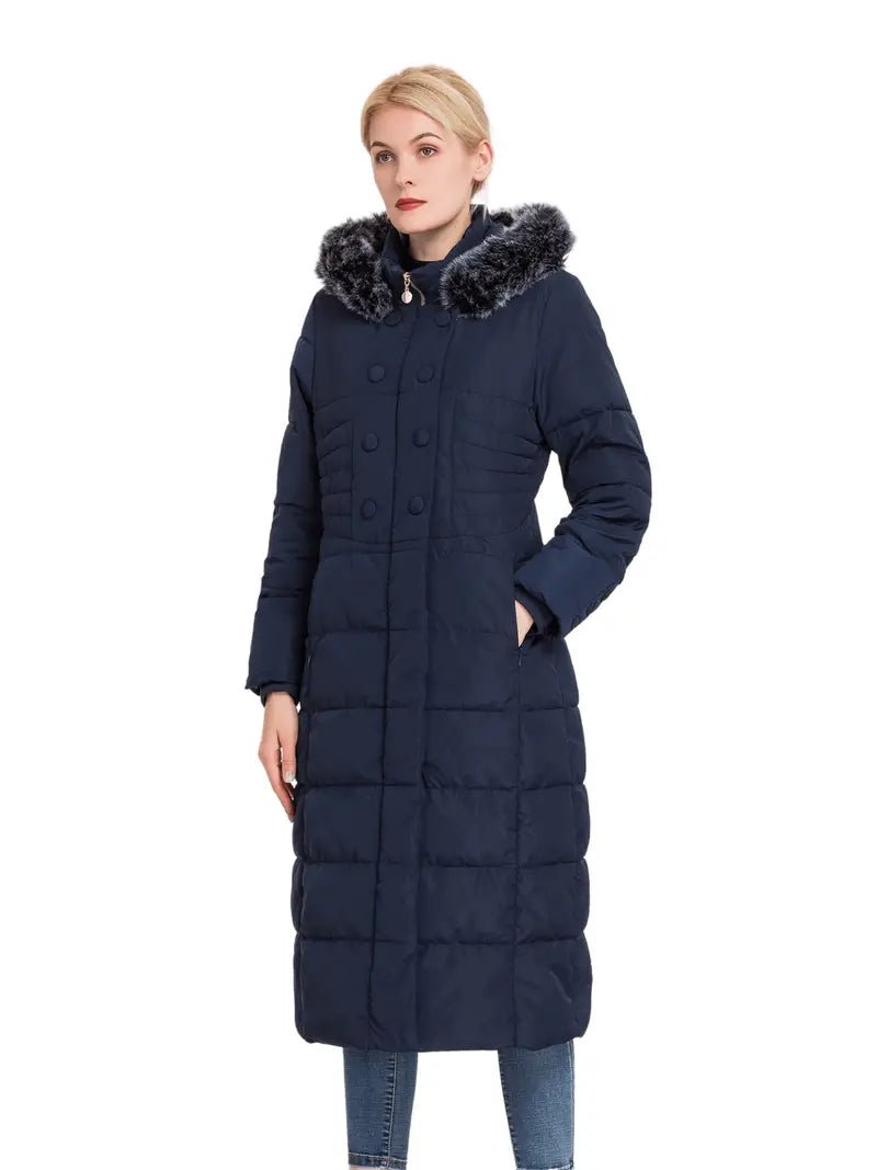 Buxller™ jas met knoopsluiting en capuchon