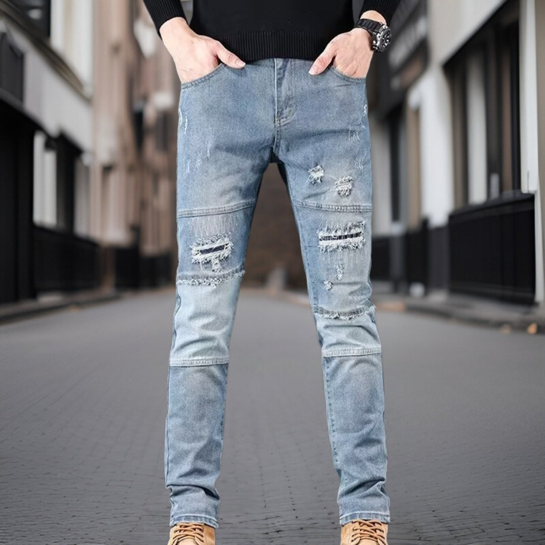 Kendrick™ - Modieuze denim broek met baleinen