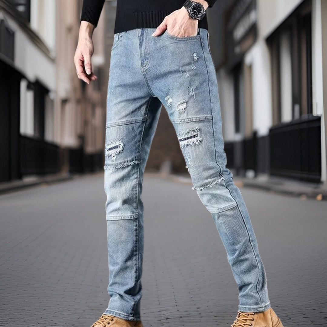 Kendrick™ - Modieuze denim broek met baleinen