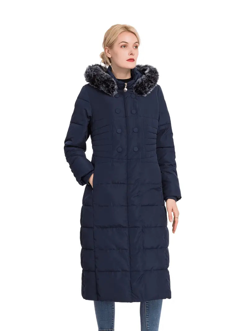 Buxller™ jas met knoopsluiting en capuchon