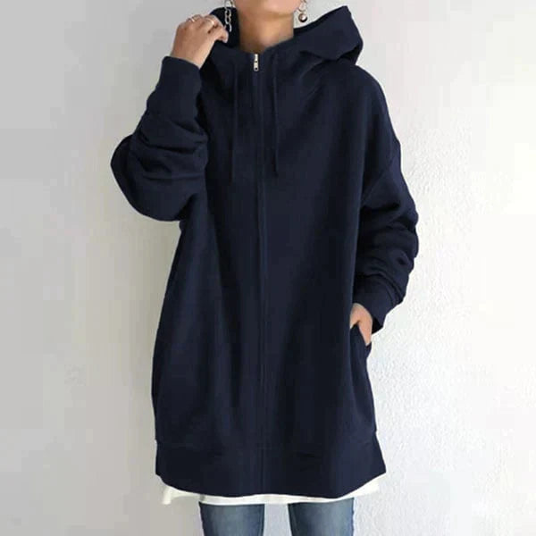 Alexia | Herfst/winter hoodie met rits voor dames