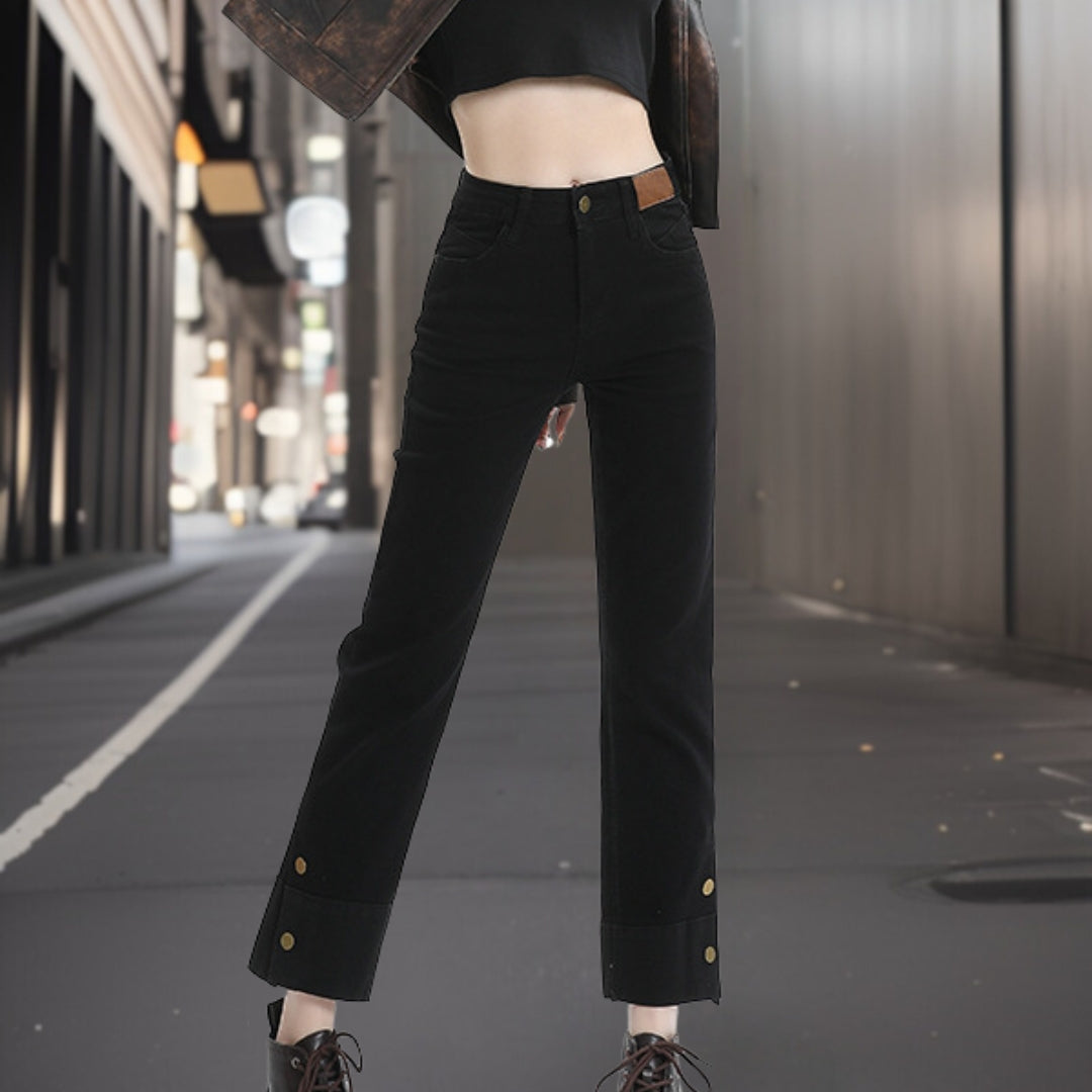 Vera™ Modieuze cropped broek in denim