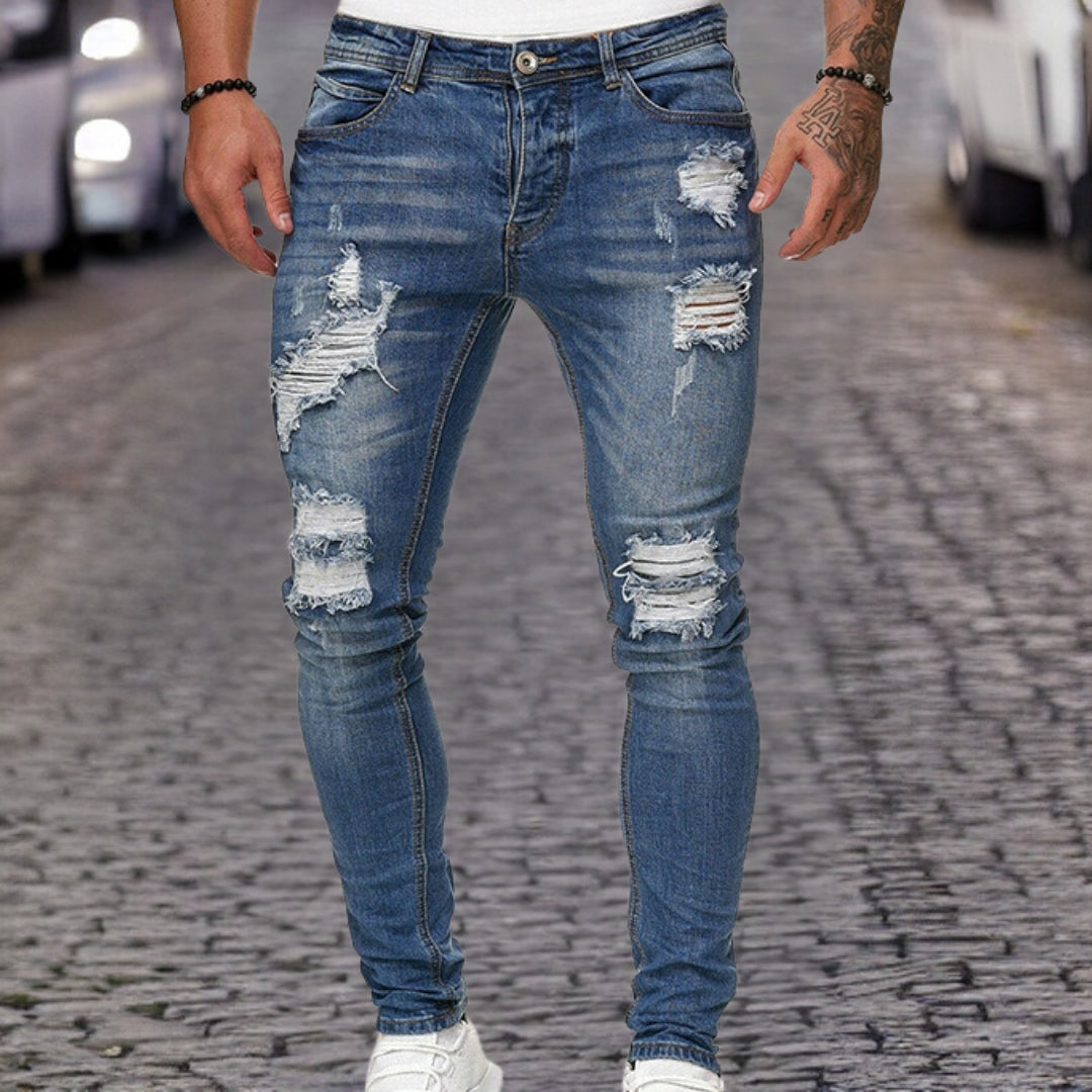 Hartmut™ | Stijlvolle gescheurde jeansbroek
