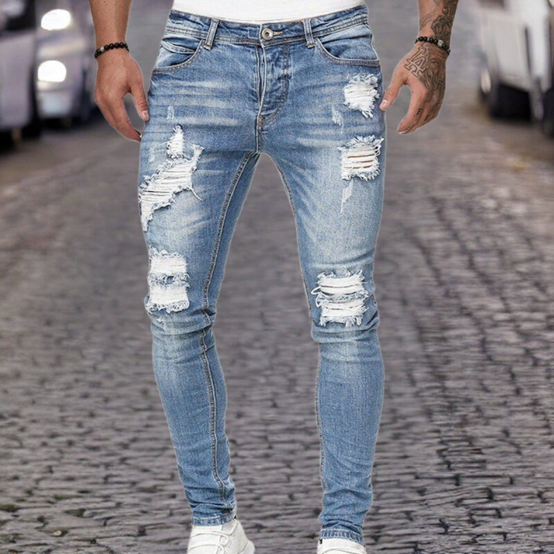 Hartmut™ | Stijlvolle gescheurde jeansbroek