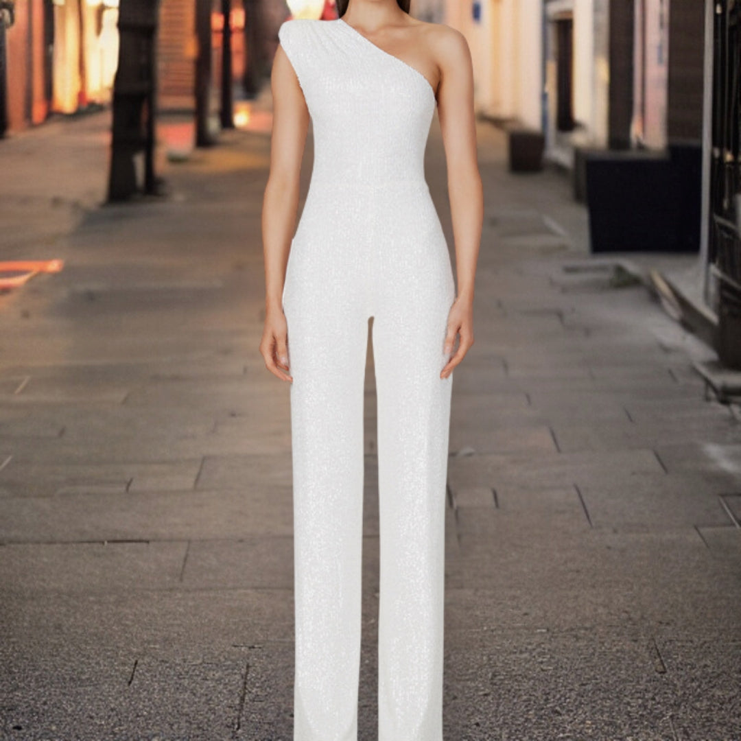 Valeska™ Moderne jumpsuit met pailletten