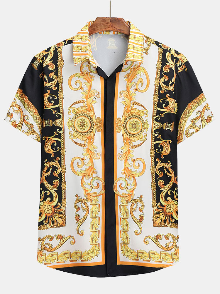 Barok Overhemd & Korte Broek met Knoopsluiting