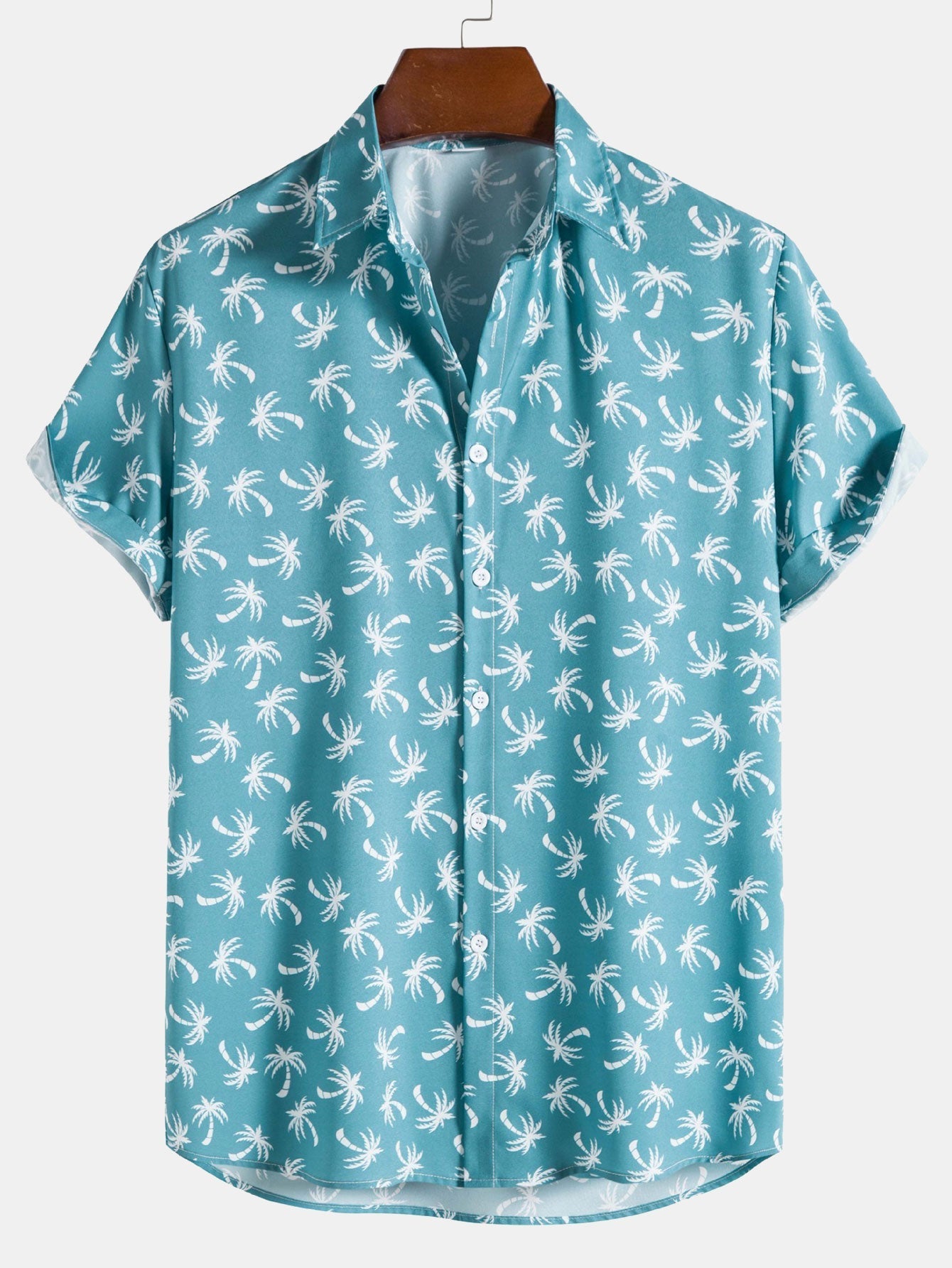 Shirt met kokospalmprint