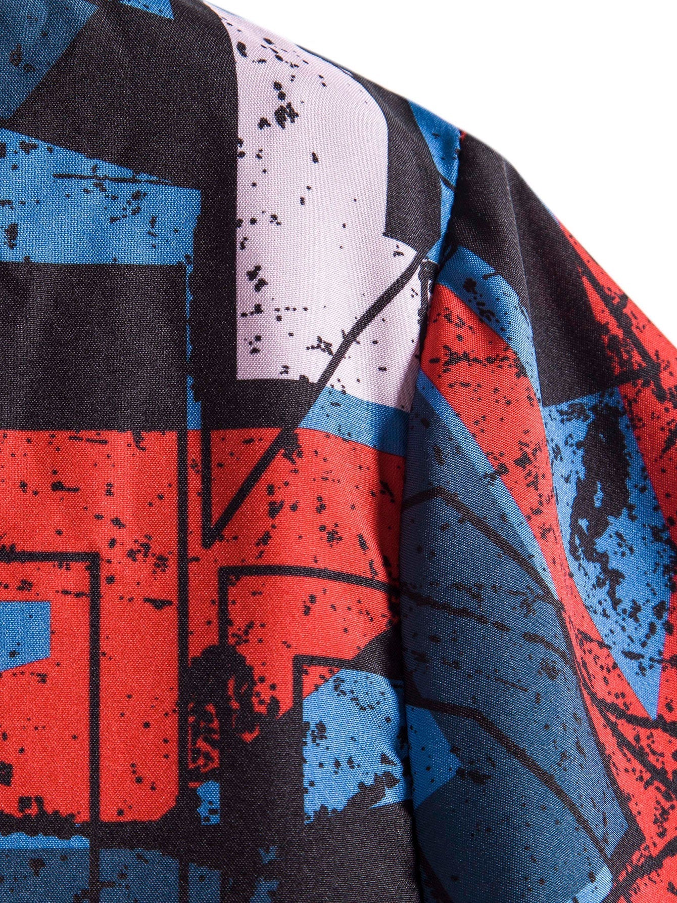 Shirt met gevlekte geometrische print