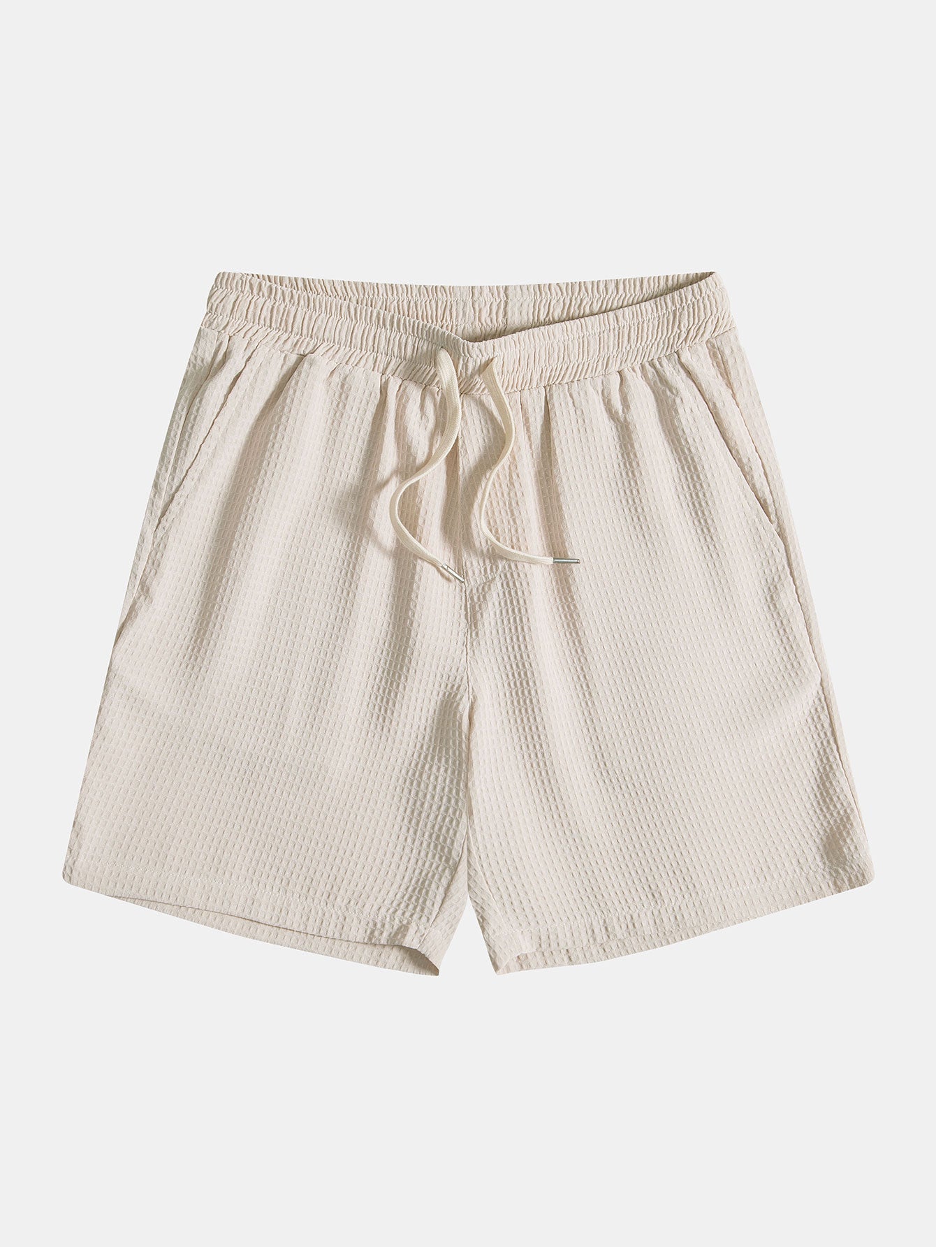 Wafel Revere kraag shirt & shorts